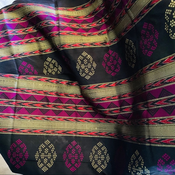 Rich handloom Purple-magenta pure silk SAREE SARI - Picture 5 of 12